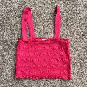 American Eagle Women's Smocked Crop Top NWOT